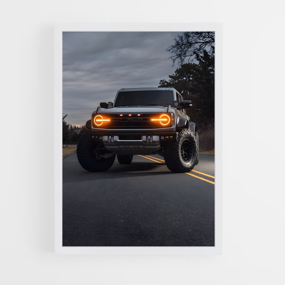 Poster Raptor Noir – affiche Ford (vue 3)